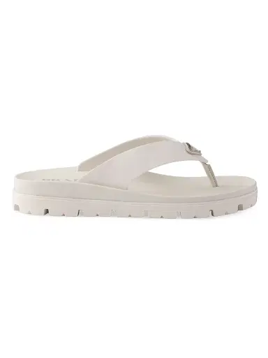 Prada Men's Rubber Thong Sandals - Beige Khaki - Size 11 | Thumbnail 1 Prada Men's Rubber Thong Sandals - Beige Khaki - Size 11 | Thumbnail 1