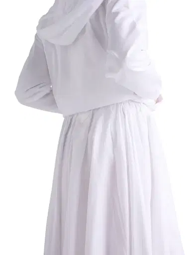 Prada Women's Reversible Cotton Jersey and Re-Nylon Circle Skirt - White - Size XS | Thumbnail 4