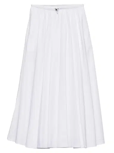 Prada Women's Reversible Cotton Jersey and Re-Nylon Circle Skirt - White - Size XS | Thumbnail 1