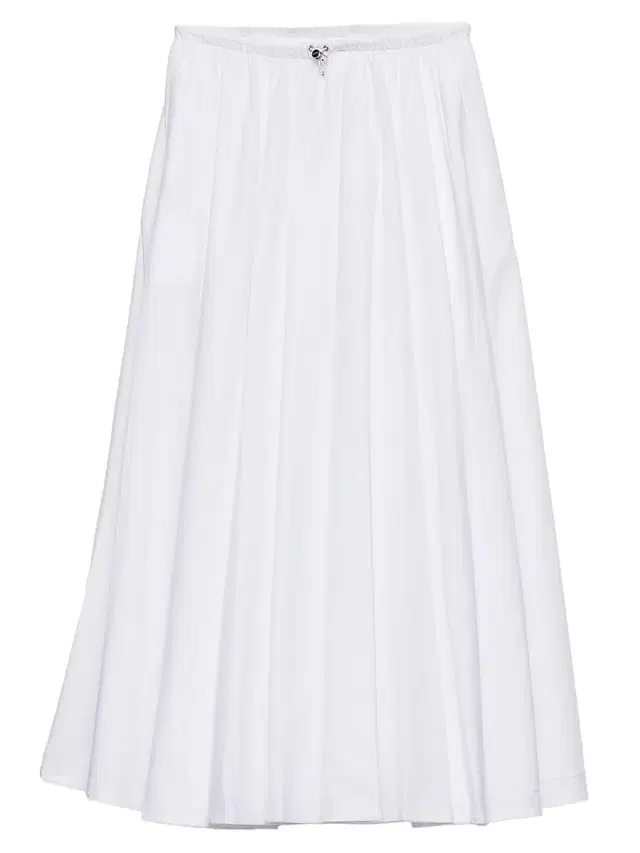 Women's Reversible Cotton Jersey and Re-Nylon Circle Skirt - White