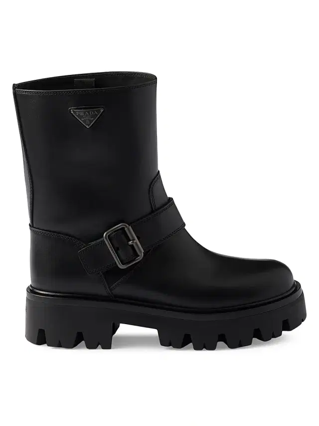 Prada Women's Leather Boots - Black