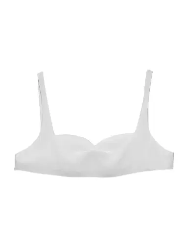 Prada Women's Crepe De Chine Top - White | Thumbnail 1