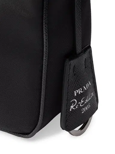 Prada Women's Re-Edition 2005 Nylon Shoulder Bag - Black Silver | Thumbnail 8 Prada Women's Re-Edition 2005 Nylon Shoulder Bag - Black Silver | Thumbnail 8