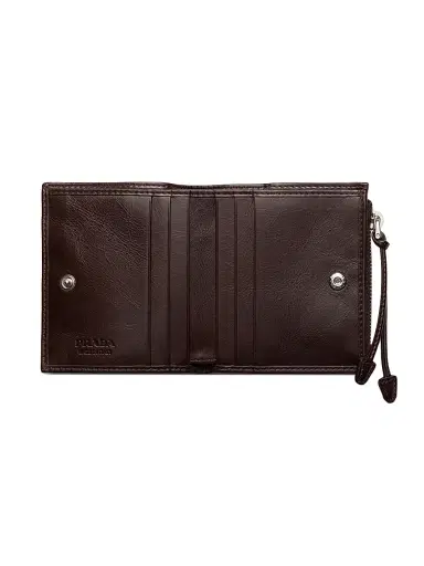 Prada Men's Small Leather Wallet | Thumbnail 4