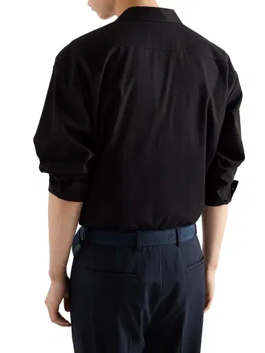 Prada Men's Cotton Shirt - Black - Size XXXL | Thumbnail 3 Prada Men's Cotton Shirt - Black - Size XXXL | Thumbnail 3