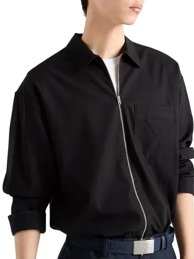 Prada Men's Cotton Shirt - Black - Size XXXL | Thumbnail 4 Prada Men's Cotton Shirt - Black - Size XXXL | Thumbnail 4