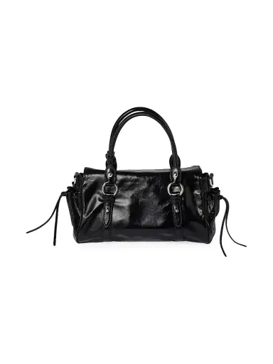 Miu Miu Women's Glossy Leather Top Handle Bag | Thumbnail 3 Miu Miu Women's Glossy Leather Top Handle Bag | Thumbnail 3