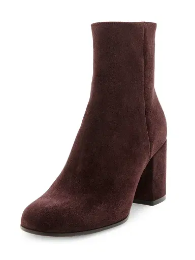 Gianvito Rossi Women's Joelle 70MM Suede Ankle Boots - Bourgogne - Size 11 | Thumbnail 2