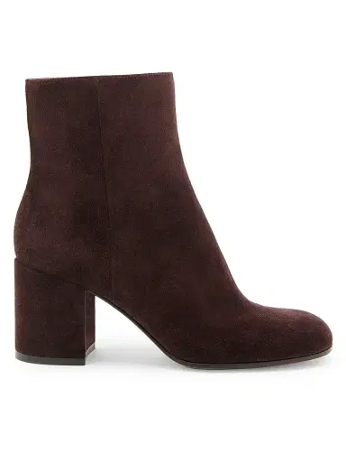 Gianvito Rossi Women's Joelle 70MM Suede Ankle Boots - Bourgogne - Size 11 | Thumbnail 1