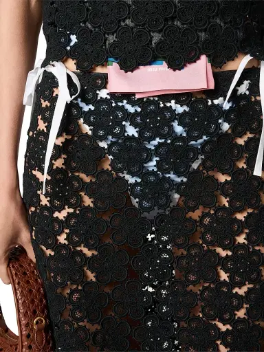 Miu Miu Women's Macramé Skirt | Thumbnail 5