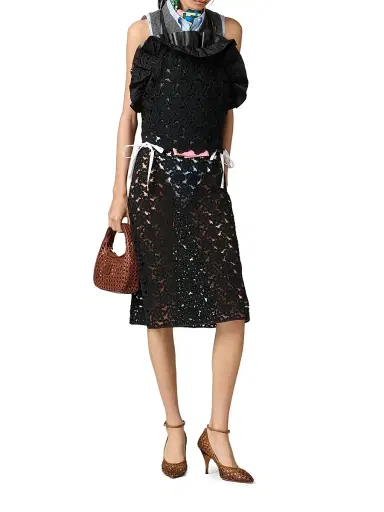 Miu Miu Women's Macramé Skirt | Thumbnail 6