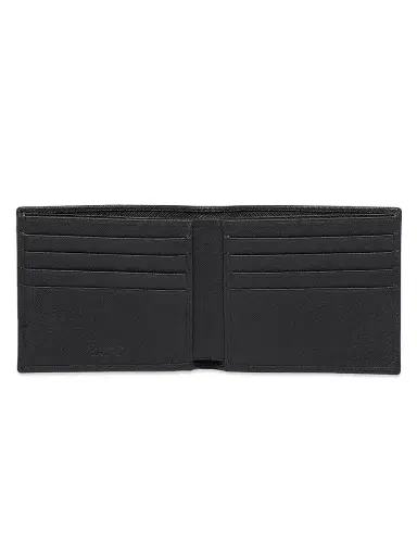 Prada Men's Saffiano Leather Wallet - Black | Thumbnail 4