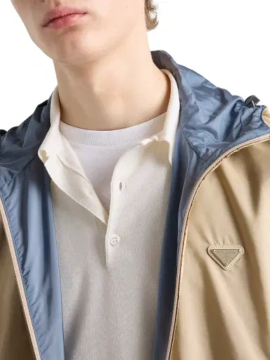 Prada Men's Cashmere and Silk Polo Shirt - White - Size 42 | Thumbnail 5 Prada Men's Cashmere and Silk Polo Shirt - White - Size 42 | Thumbnail 5