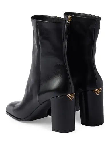 Prada Women's Leather Booties - Black | Thumbnail 4 Prada Women's Leather Booties - Black | Thumbnail 4
