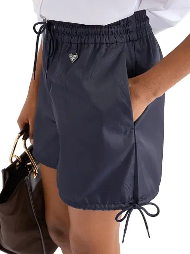 Prada Women's Re-Nylon Shorts - Blue | Thumbnail 4 Prada Women's Re-Nylon Shorts - Blue | Thumbnail 4