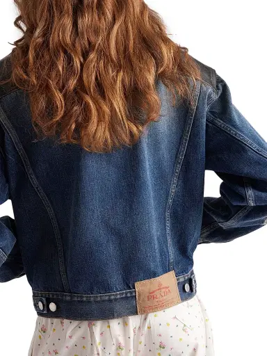 Prada Women's Denim Jacket - Blue | Thumbnail 3 Prada Women's Denim Jacket - Blue | Thumbnail 3
