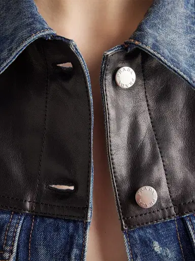 Prada Women's Denim Jacket - Blue | Thumbnail 4 Prada Women's Denim Jacket - Blue | Thumbnail 4