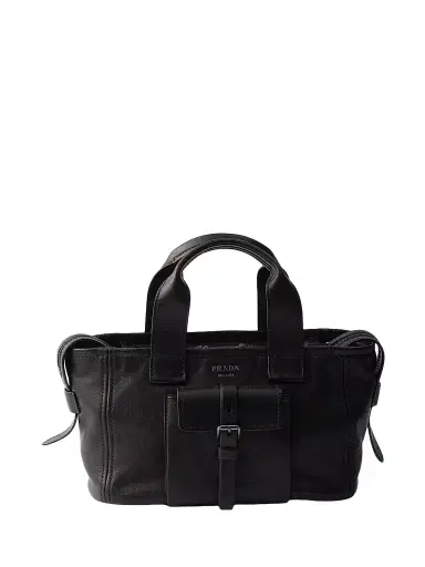 Prada Women's Route Leather Tote Bag | Thumbnail 1 Prada Women's Route Leather Tote Bag | Thumbnail 1
