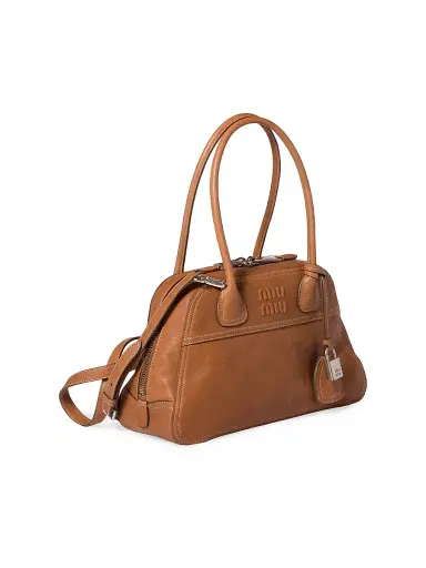 Miu Miu Women's Vivant Leather Top Handle Bag | Thumbnail 2