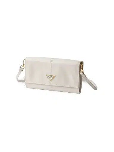 Prada Women's Leather Wallet with Shoulder Strap | Thumbnail 4 Prada Women's Leather Wallet with Shoulder Strap | Thumbnail 4