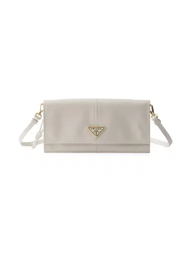 Prada Women's Leather Wallet with Shoulder Strap | Thumbnail 1 Prada Women's Leather Wallet with Shoulder Strap | Thumbnail 1