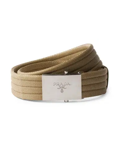 Prada Men's Fabric Belt - Brown | Thumbnail 1