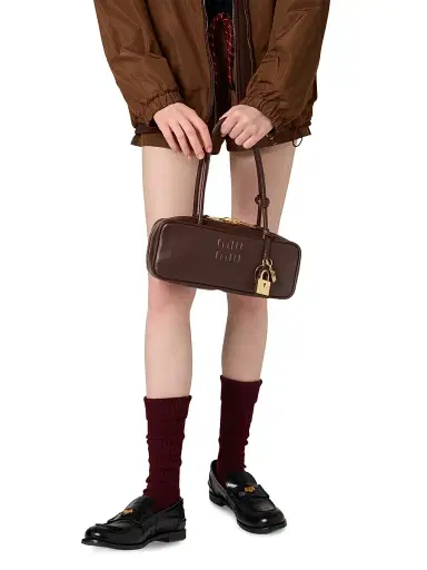 Miu Miu Women's Beau Leather Shoulder Bag | Thumbnail 3 Miu Miu Women's Beau Leather Shoulder Bag | Thumbnail 3