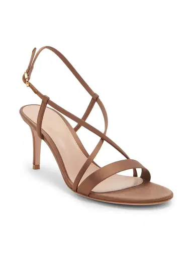 Gianvito Rossi Women's 70MM Crepe Satin Sandals - Texas | Thumbnail 2