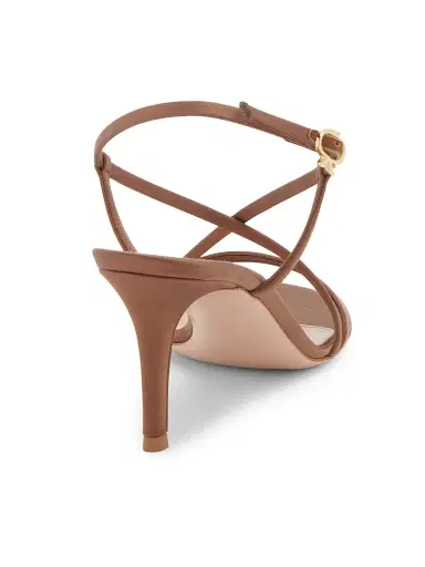 Gianvito Rossi Women's 70MM Crepe Satin Sandals - Texas | Thumbnail 3