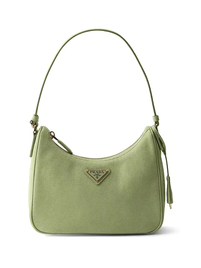 Prada Women's  Re-edition 2005 Nubuck And Saffiano Leather Mini-bag - Green