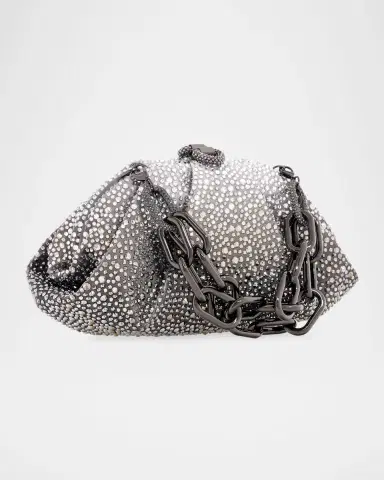 Judith Leiber Couture Gemma Pleated Ombré Crystal Top-Handle Bag | Thumbnail 3