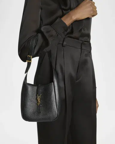 Saint Laurent Le 5 A 7 Hobo Bag in Deer Leather | Thumbnail 2 Saint Laurent Le 5 A 7 Hobo Bag in Deer Leather | Thumbnail 2