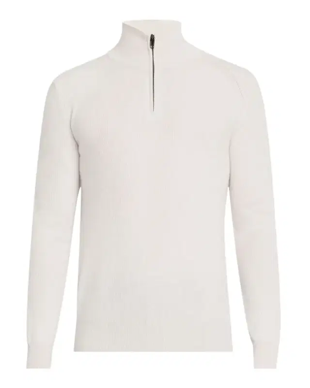 Men 's Cashmere Quarter-Zip Sweater