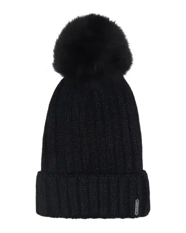 Gorski Select Knit Beanie with Lamb Pom | Thumbnail 1