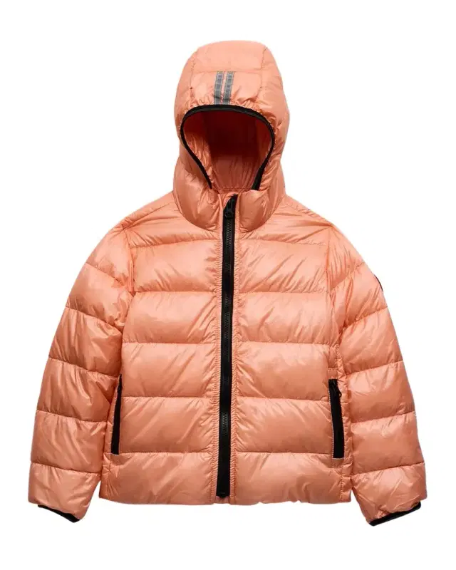 Canada Goose Kid 's Crofton Striped Logo Quilted Jacket, Size 2-7