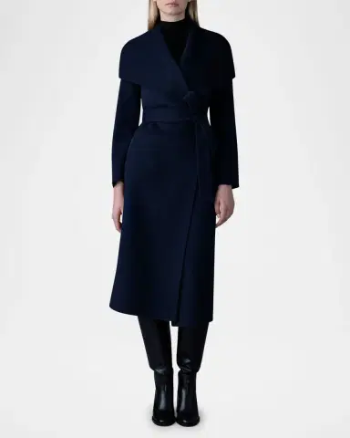 Mackage Mai Wool Belted Wrap Coat | Thumbnail 2