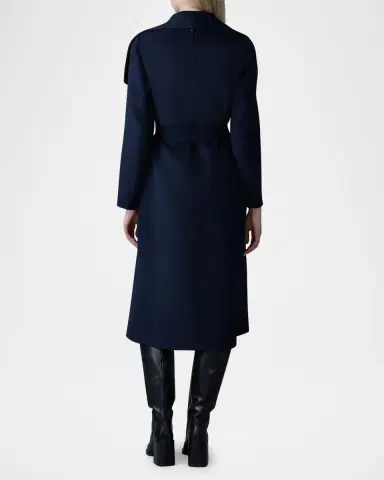 Mackage Mai Wool Belted Wrap Coat | Thumbnail 4