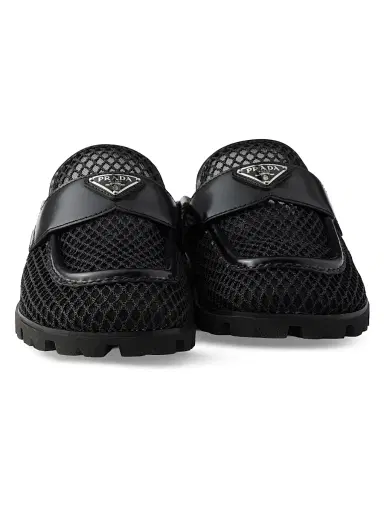 Prada Women's Mesh Fabric Mules - Black | Thumbnail 2 Prada Women's Mesh Fabric Mules - Black | Thumbnail 2