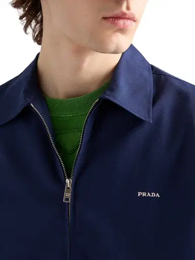 Prada Men's Short-Sleeved Technical Cotton Shirt | Thumbnail 5 Prada Men's Short-Sleeved Technical Cotton Shirt | Thumbnail 5