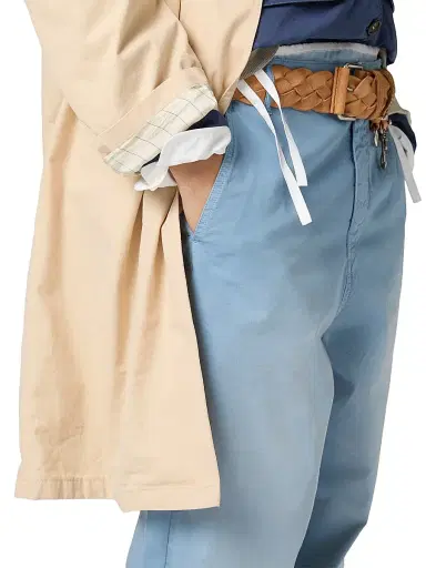 Miu Miu Women's Garment-Dyed Twill Pants - Blue - Size 2 | Thumbnail 5 Miu Miu Women's Garment-Dyed Twill Pants - Blue - Size 2 | Thumbnail 5