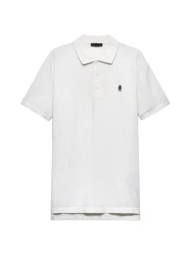 Prada Men's Garment-Dyed Cotton Polo Shirt - Beige Khaki | Thumbnail 1