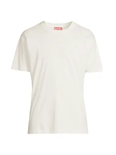 Diesel Men's Norm Cotton Crewneck T-Shirt - White - Size XXL | Thumbnail 1