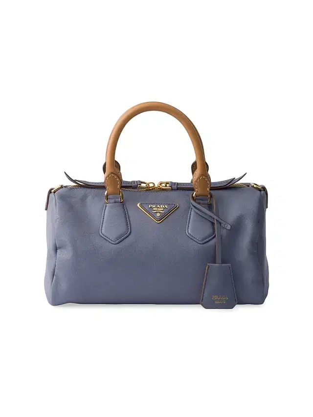 Prada Women's  Leather Top-Handle Bag - Blue