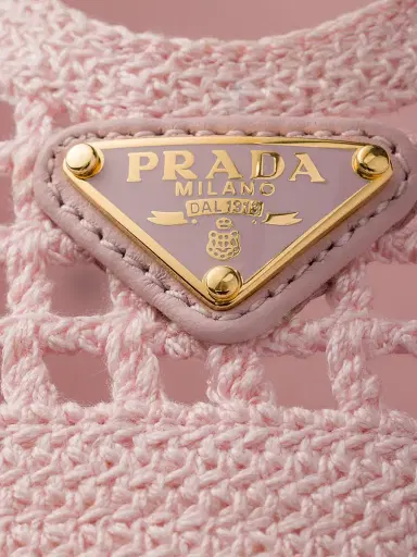 Prada Women's Crochet Ballerinas - Pink - Size 7 | Thumbnail 5