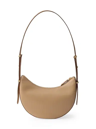 Prada Women's Arqué Small Leather Shoulder Bag - Beige | Thumbnail 3