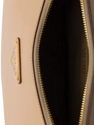 Prada Women's Arqué Small Leather Shoulder Bag - Beige | Thumbnail 5