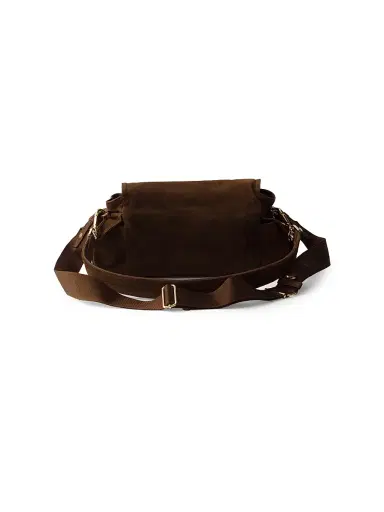 Prada Women's Explore Medium Suede Shoulder Bag - Dark Brown | Thumbnail 5