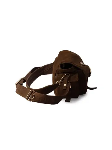 Prada Women's Explore Medium Suede Shoulder Bag - Dark Brown | Thumbnail 6