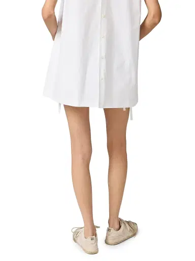 Miu Miu Women's Poplin Mini-Dress - White - Size 2 | Thumbnail 5 Miu Miu Women's Poplin Mini-Dress - White - Size 2 | Thumbnail 5
