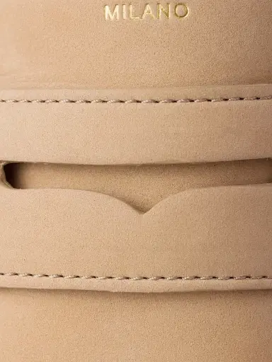 Prada Women's Shuffle Nubuck Leather Loafers - Beige Khaki - Size 7 | Thumbnail 5 Prada Women's Shuffle Nubuck Leather Loafers - Beige Khaki - Size 7 | Thumbnail 5